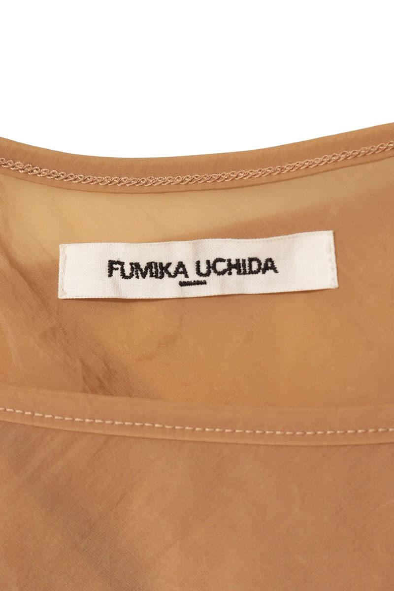 Fumika Uchida Beige Layered Stretch Sleeve Top Size 34