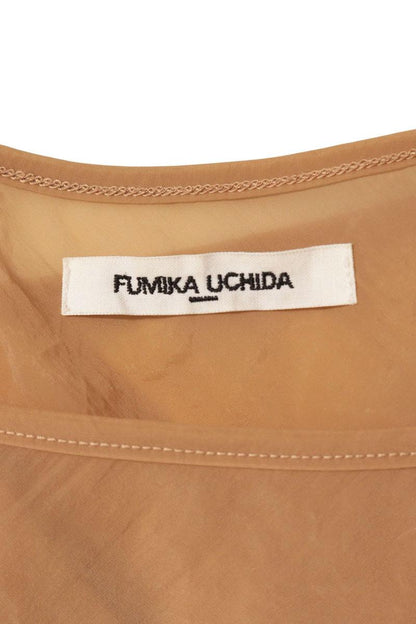 Fumika Uchida Beige Layered Stretch Sleeve Top Size 34