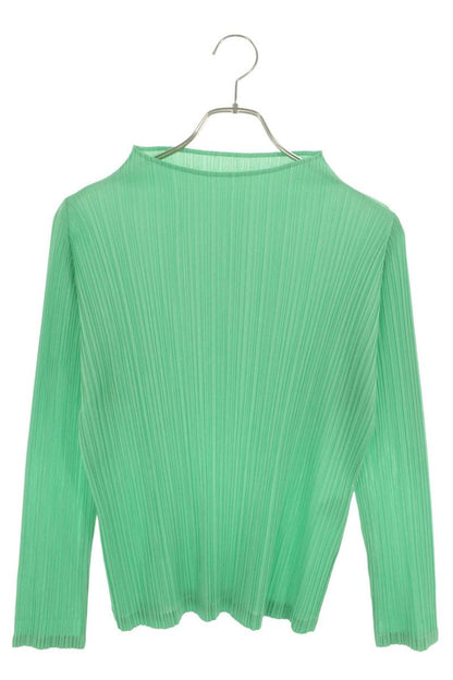 Issey Miyake 21AW High Neck Pleated Long Sleeve Top Size 3