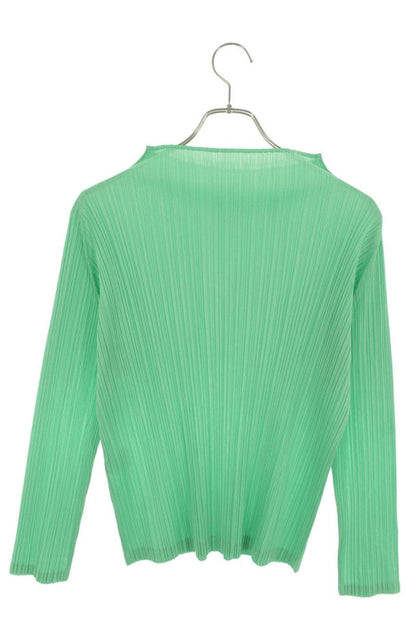 Issey Miyake 21AW High Neck Pleated Long Sleeve Top Size 3