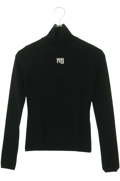 Alexander Wang Logo Patch Long Sleeve High Neck Top Size XS