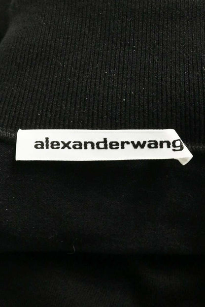 Alexander Wang Logo Patch Long Sleeve High Neck Top Size XS