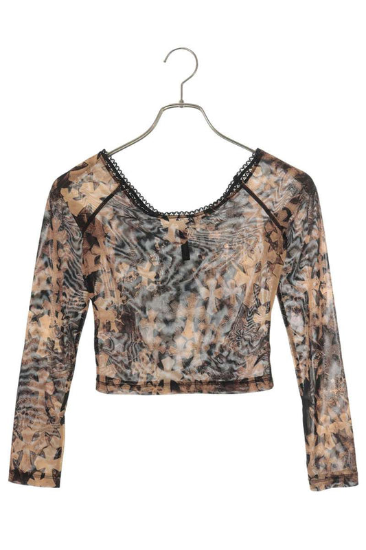 Chrome Hearts All-Over Cross Print Long x Black Size XS