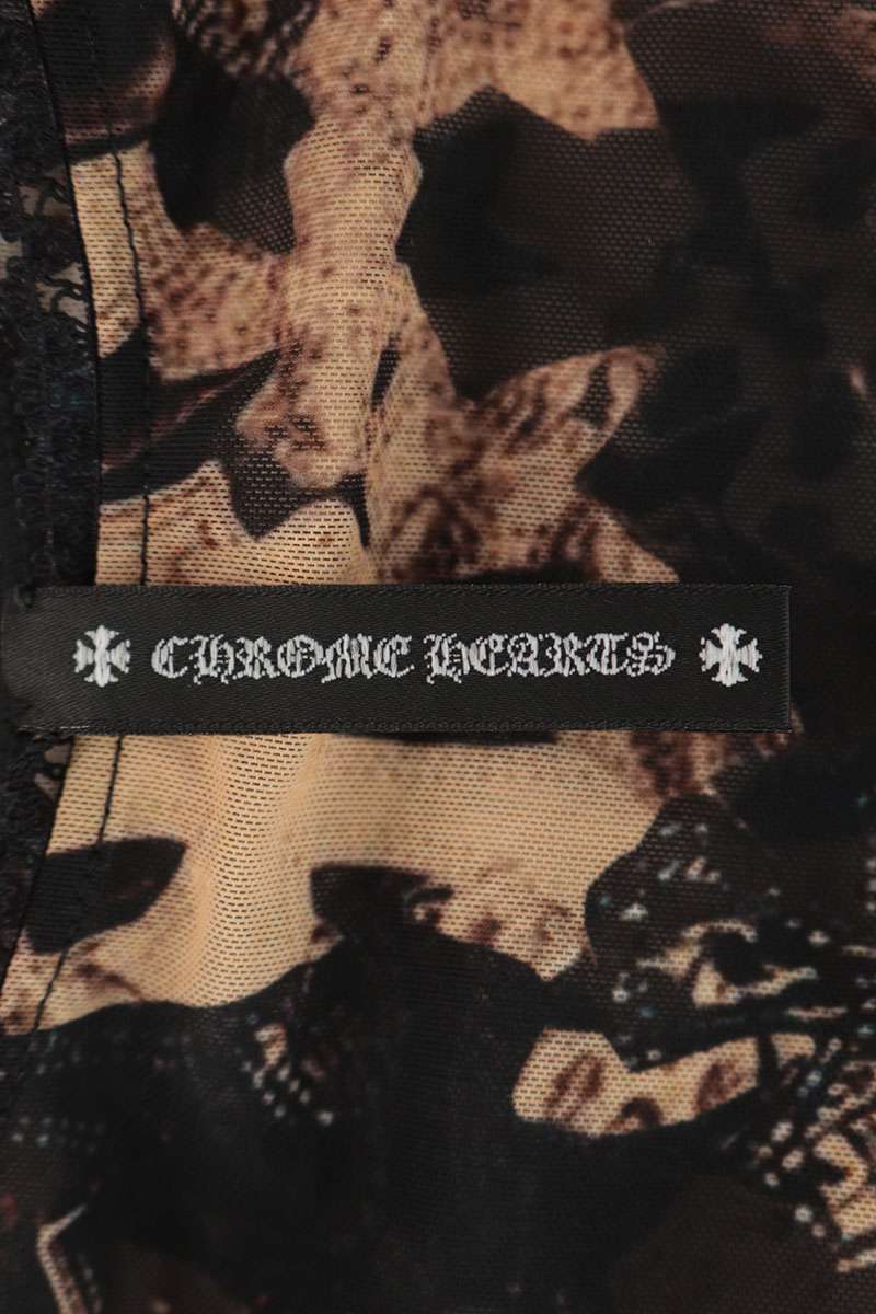 Chrome Hearts All-Over Cross Print Long x Black Size XS