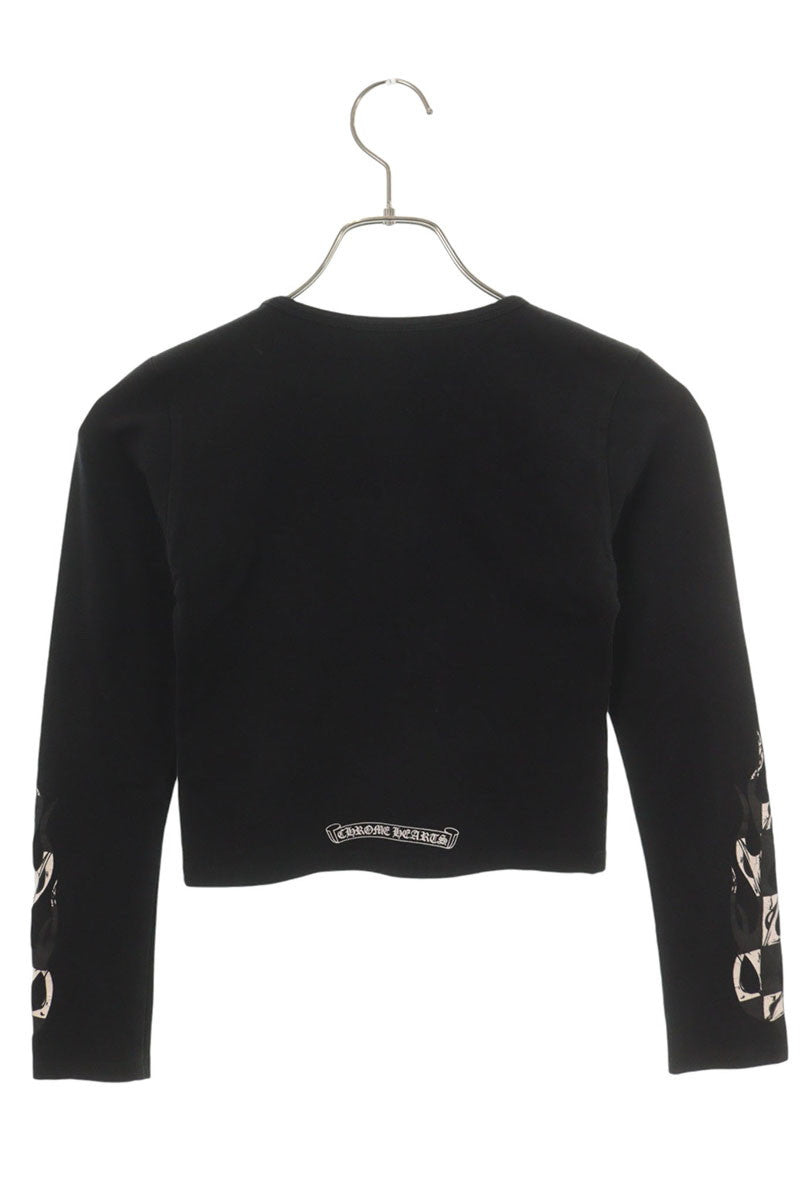 Chrome Hearts 99EYES Fire Print Long Sleeve Cutsew Size S