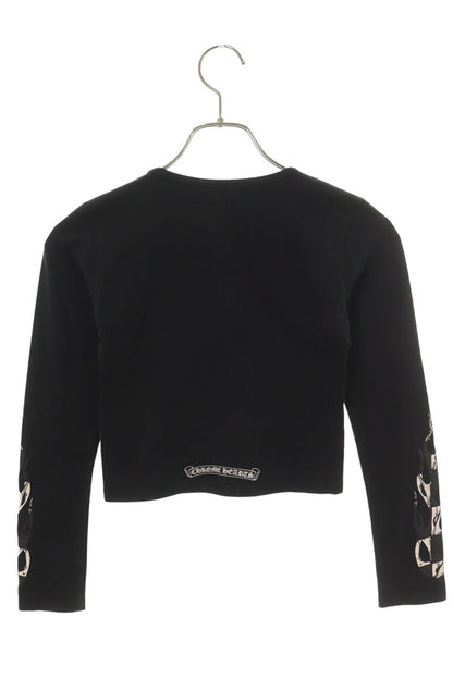 Chrome Hearts 99EYES Fire Print Long Sleeve Cutsew Size S