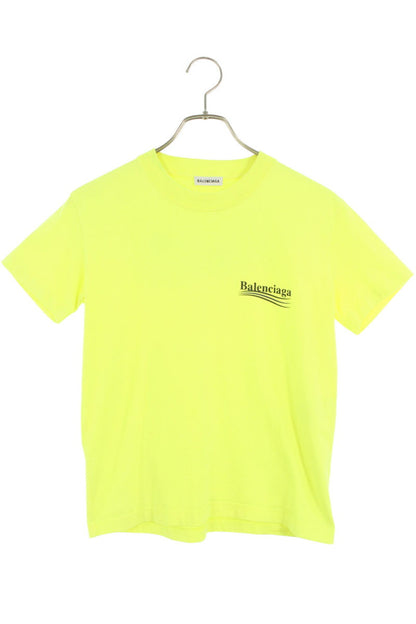Balenciaga Light Green Cotton Campaign Print T-Shirt Size M