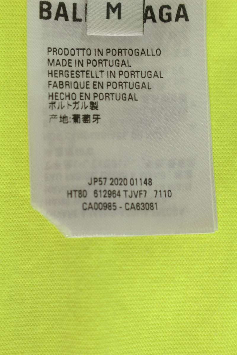 Balenciaga Light Green Cotton Campaign Print T-Shirt Size M