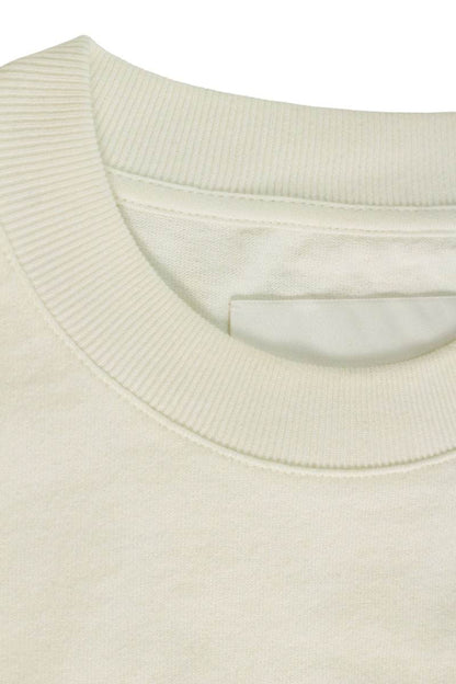 Jil Sander White Logo Print Crewneck Cotton T-Shirt Size XS