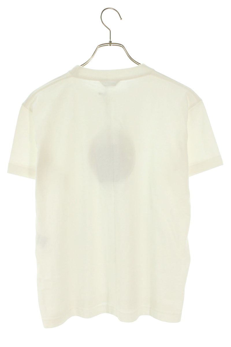 Balenciaga 20AW BB Logo Print T-Shirt White Cotton Size XL