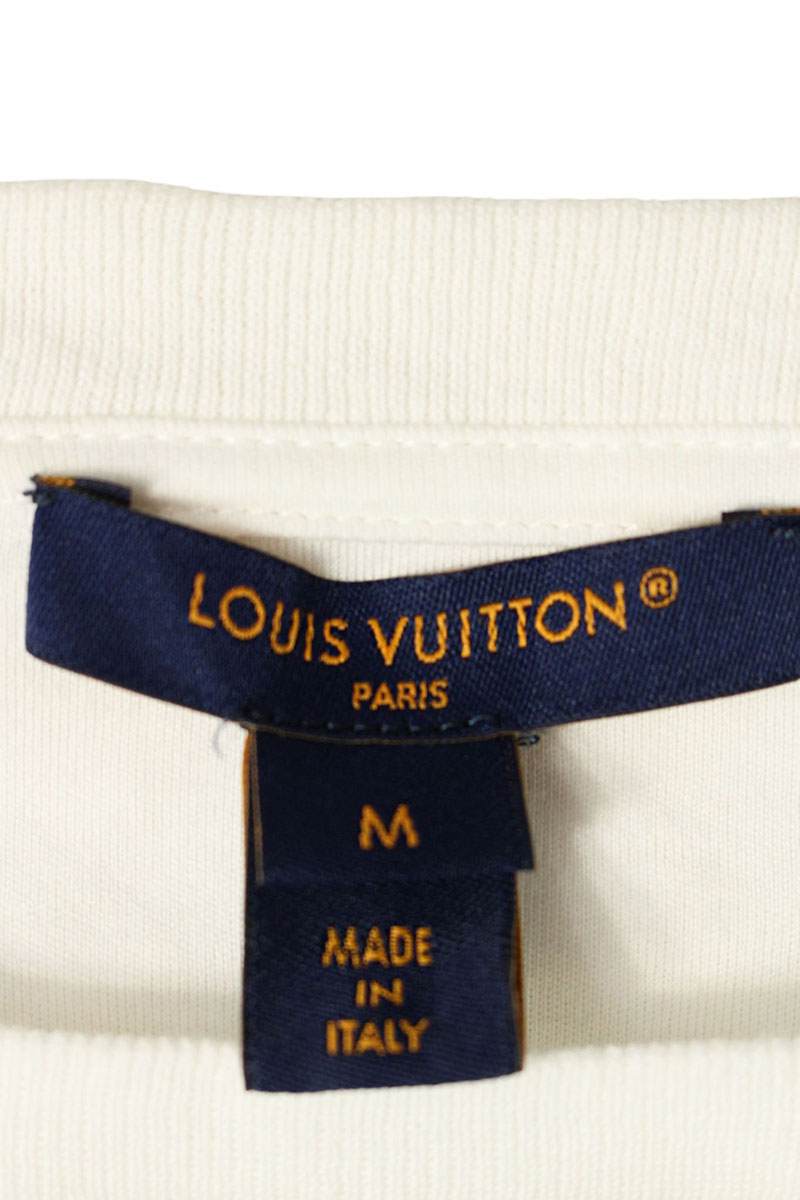 Louis Vuitton LV Chain Cotton T-Shirt 23SS White Gold Size M