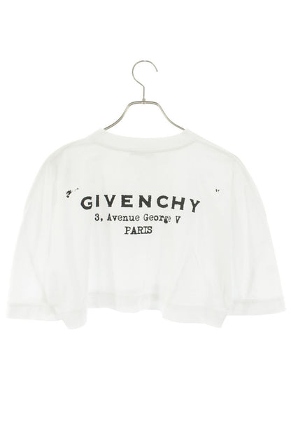 Givenchy 25AW Cropped Logo Print T-Shirt White Size S