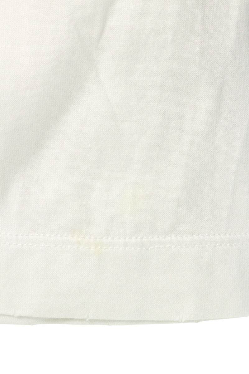Prada White Cotton Cropped Logo Plate T-Shirt Size XS