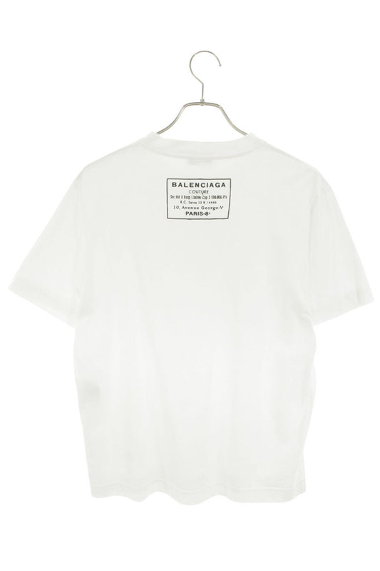 Balenciaga Back Logo T-Shirt White Size M