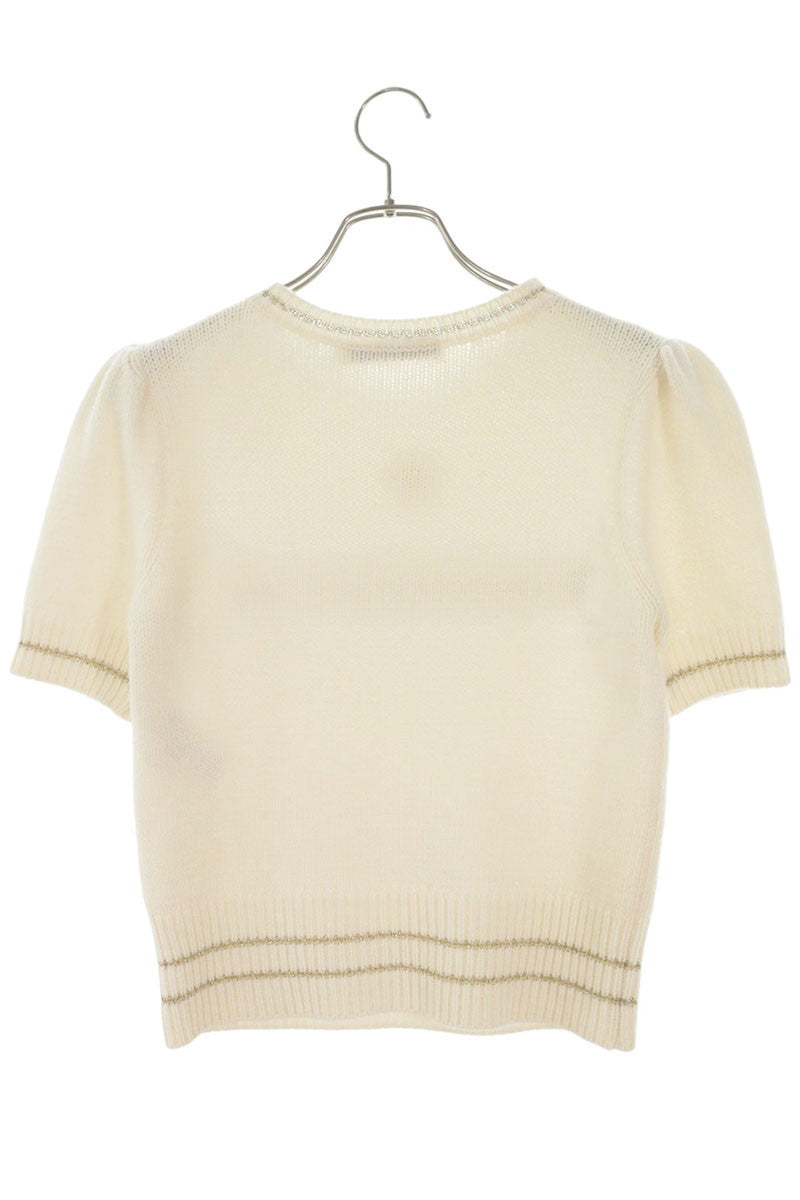 Dior Star Embroidered Knit T-Shirt Size 34