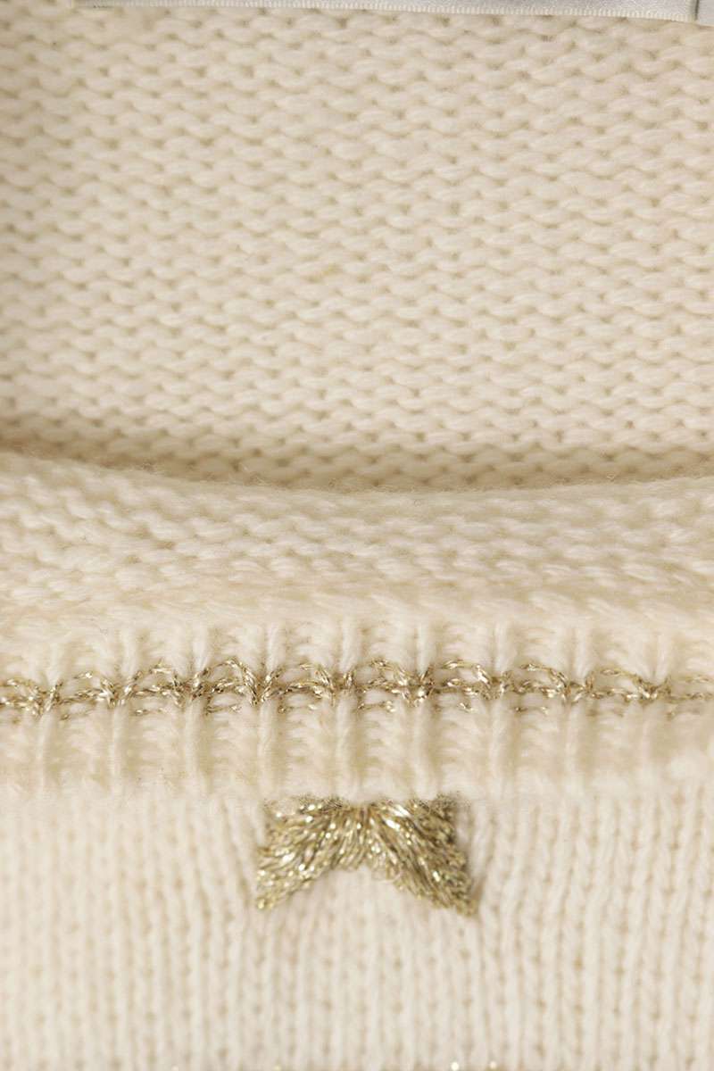 Dior Star Embroidered Knit T-Shirt Size 34