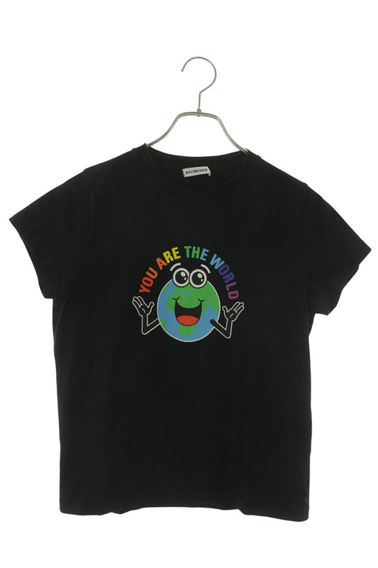 Balenciaga 19SS YOU ARE THE WORLDT Black Cotton Size M