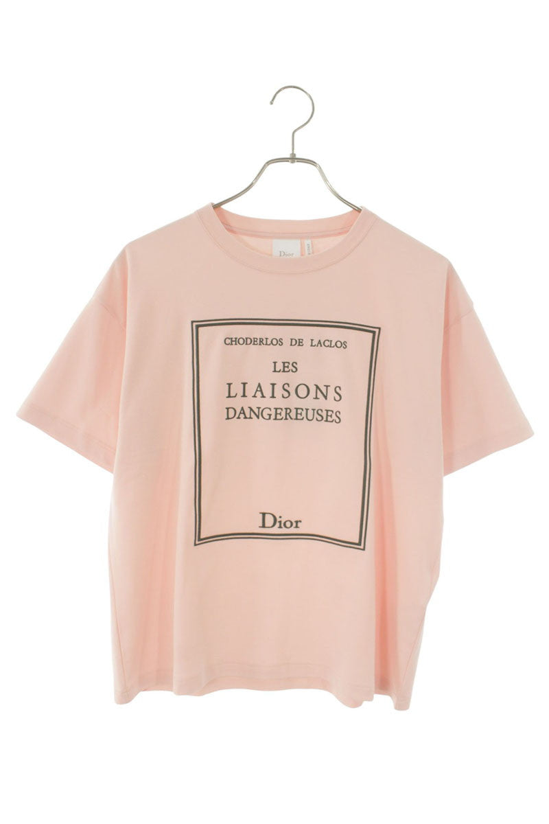 Christian Dior 26SS Message T-Shirt Pink Size S