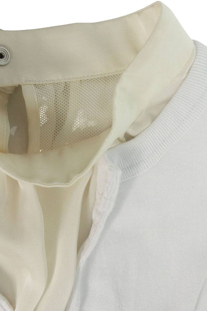 Sacai 25SS Lace Cotton Jersey x Satin T-Shirt Size 2