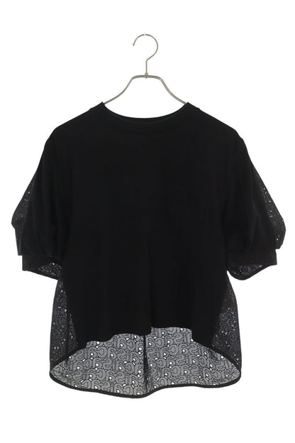Sacai Black All-Over Back Logo Cotton T-Shirt Size 1