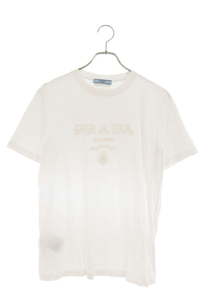 Prada White Front Patch Logo T-Shirt Size S