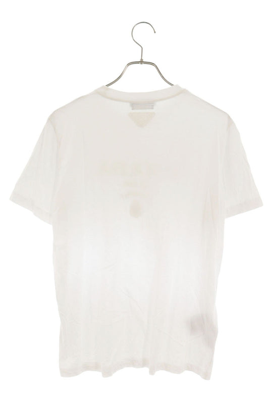 Prada White Front Patch Logo T-Shirt Size S