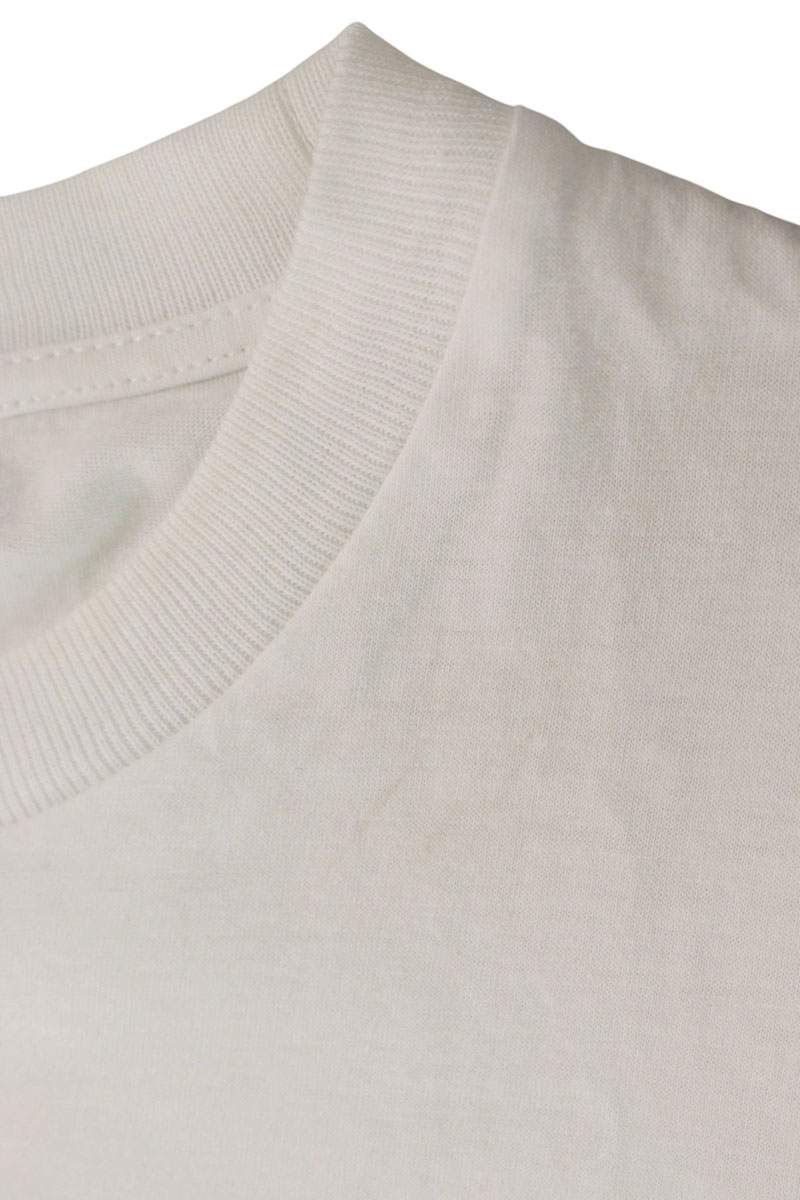 Prada White Front Patch Logo T-Shirt Size S