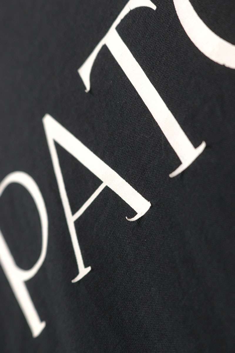 Patou Black Logo Print Cotton T-Shirt Size XS