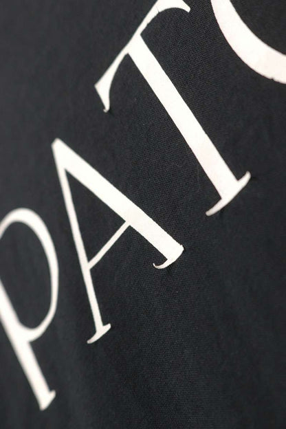 Patou Black Logo Print Cotton T-Shirt Size XS