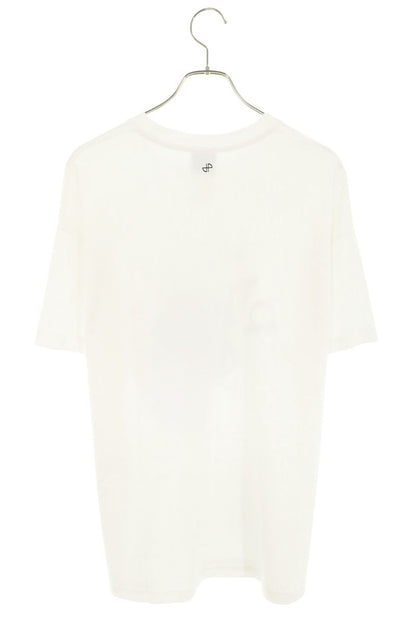 Patou Front Print Crewneck T-Shirt White & Purple Size S