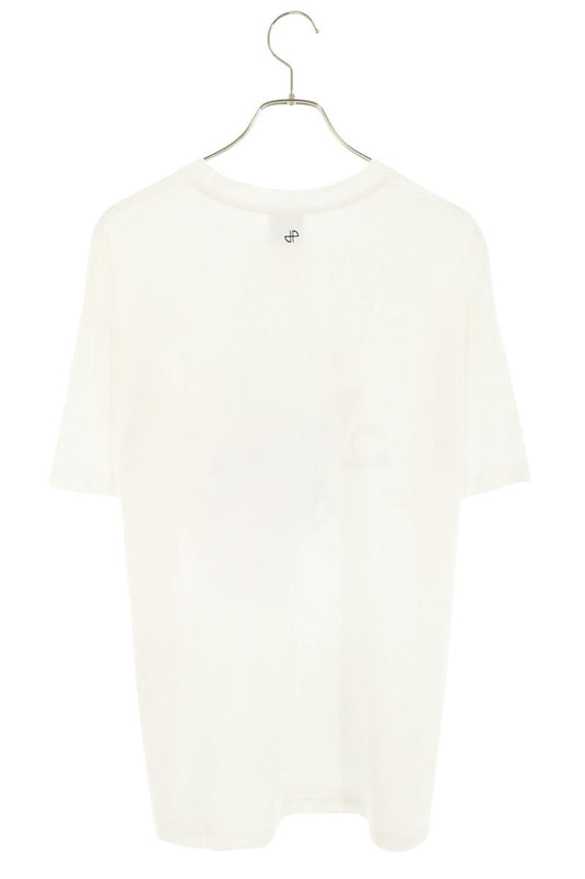 Patou Front Print Crewneck T-Shirt White & Purple Size S