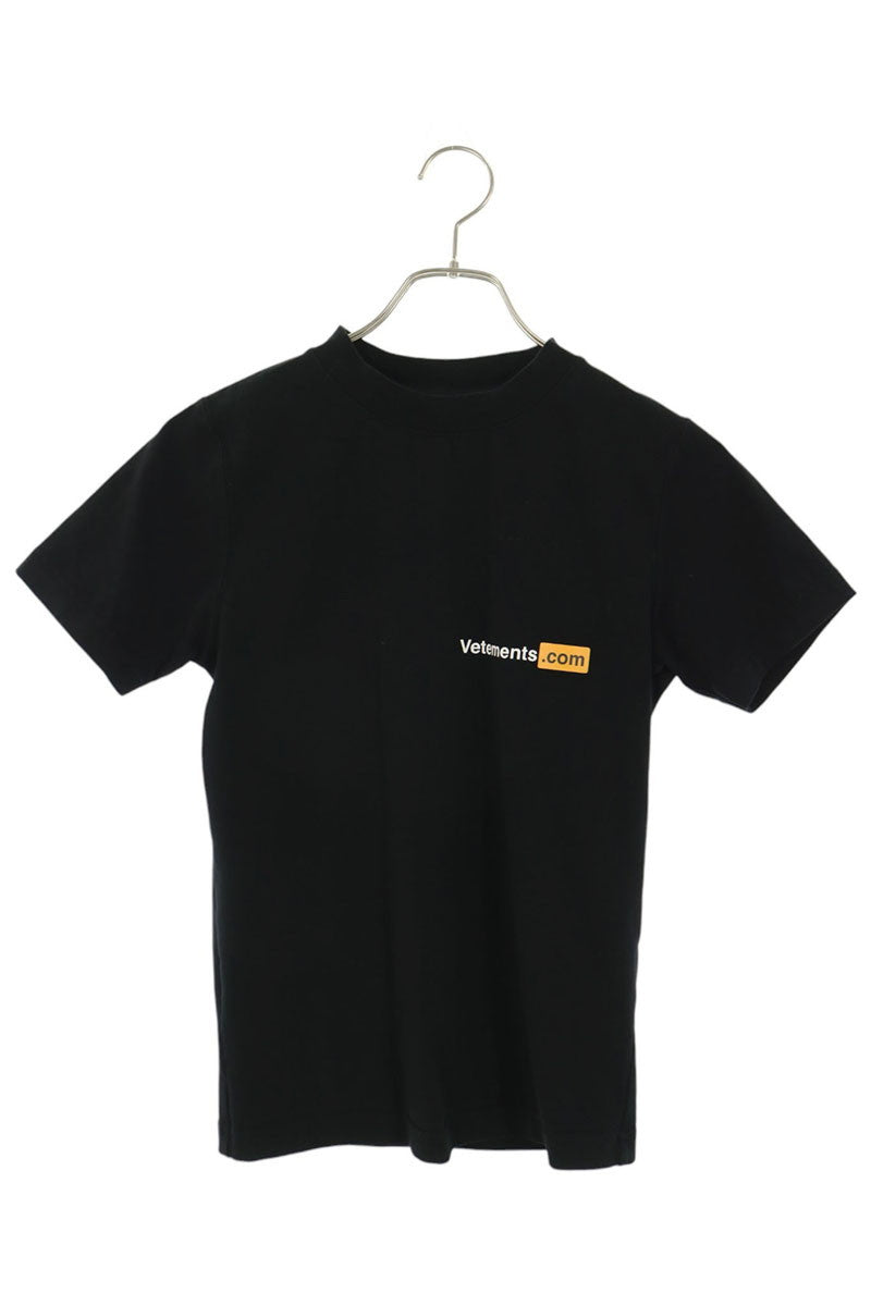Vetements VETEMENTS.COM Print Black T-Shirt Size XS