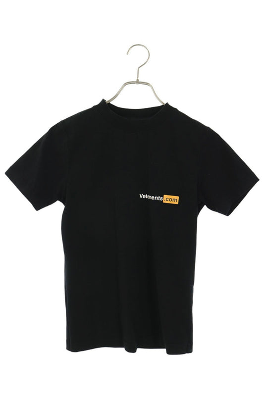 Vetements VETEMENTS.COM Print Black T-Shirt Size XS