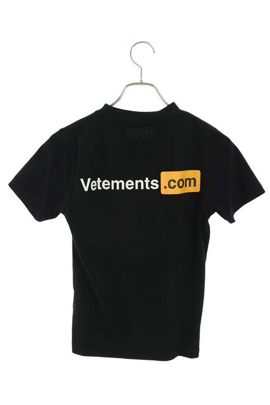 Vetements VETEMENTS.COM Print Black T-Shirt Size XS