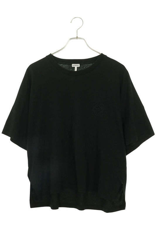 Loewe Anagram Embroidery Cropped T-Shirt Black Size XS
