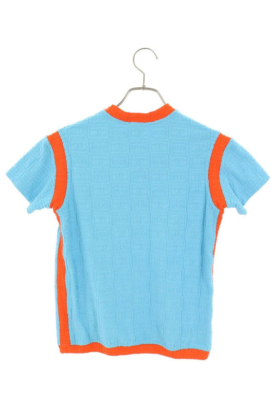 Chanel Coco Mark Pile Bicolor T-Shirt Size 38