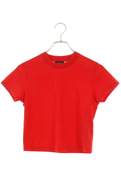 Gucci Red GG Logo Print T-Shirt 26SS Size S