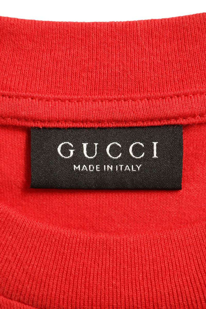 Gucci Red GG Logo Print T-Shirt 26SS Size S