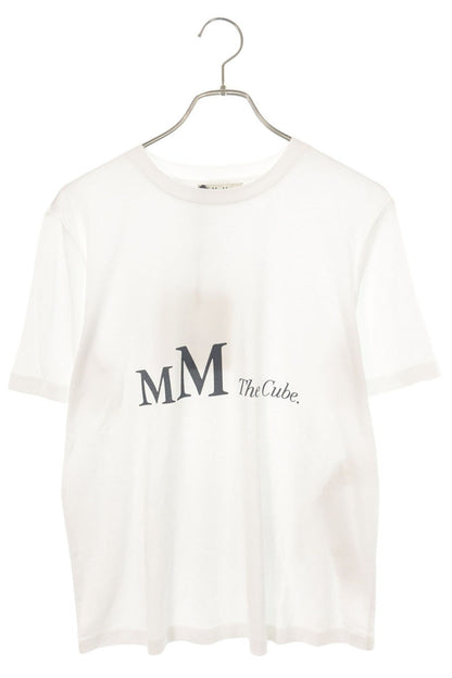 Vintage Logo Print White Cotton T-Shirt Size S