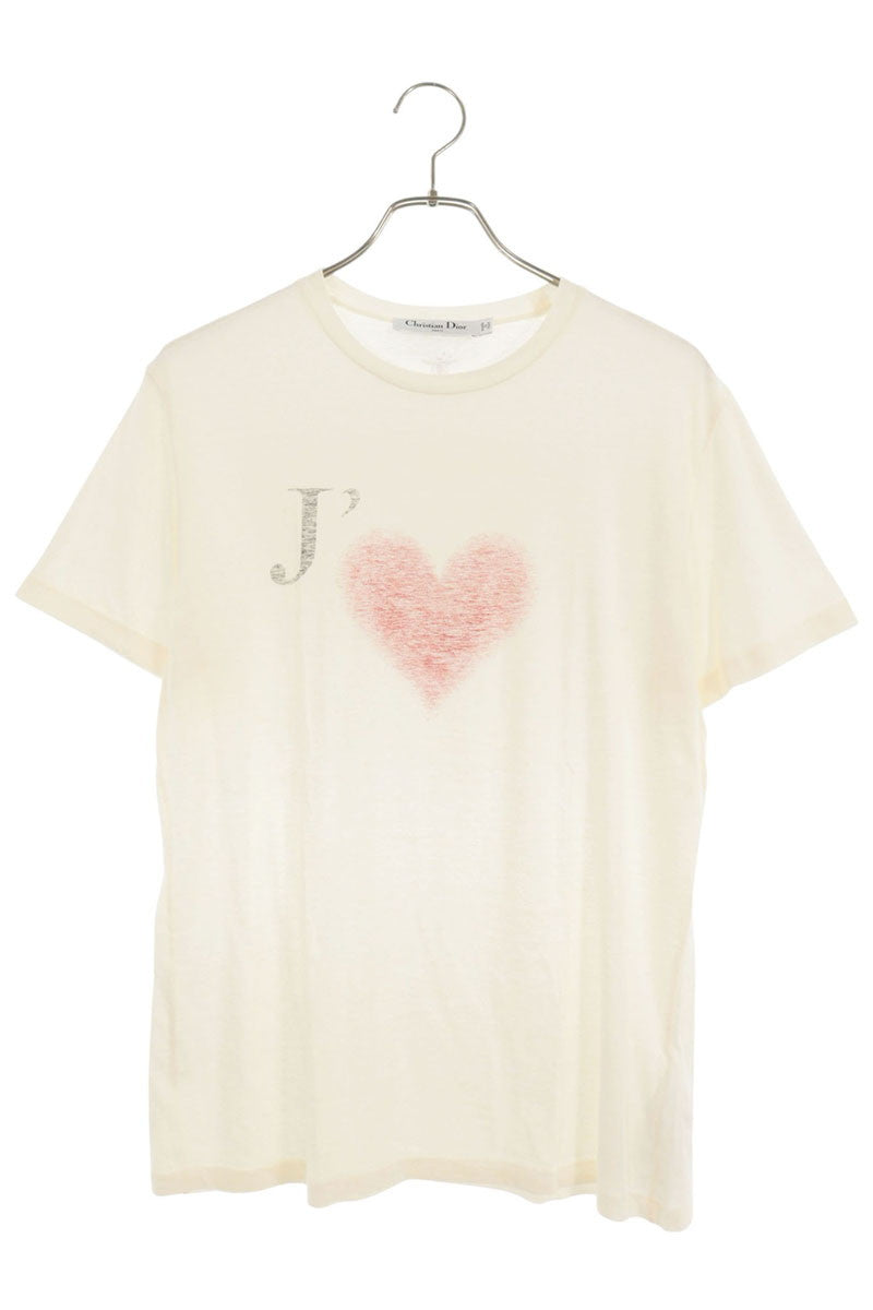 Christian Dior JE T'AIME Off-White Red Size L