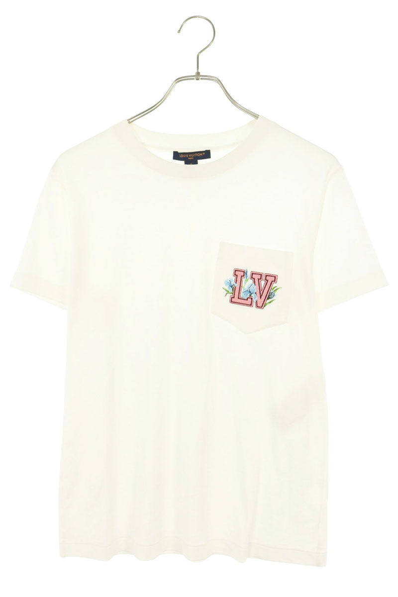 Louis Vuitton Signature Patch Cotton T-Shirt White Size S