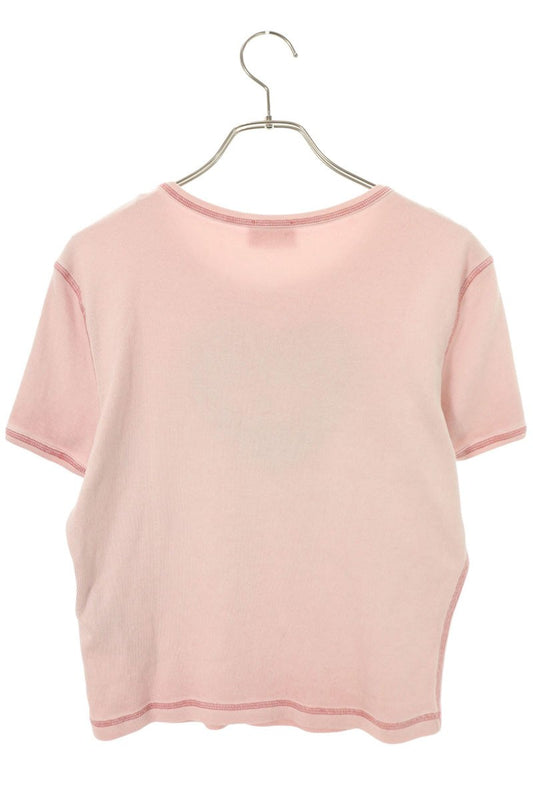 DIESEL Pink Logo Print T-Shirt Size L