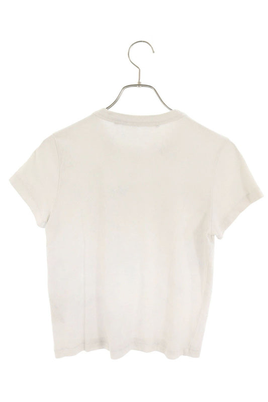 ALEXANDER WANG Cotton Logo Print T-Shirt White Size XS