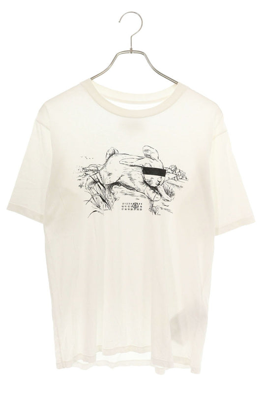 MM6 25SS Logo Print T-Shirt Cotton Size XS
