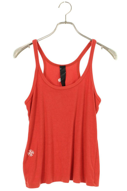 Chrome Hearts Y NOT CH Embroidered Red Rayon Tank Top Size L
