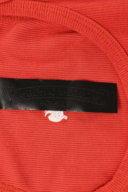 Chrome Hearts Y NOT CH Embroidered Red Rayon Tank Top Size L