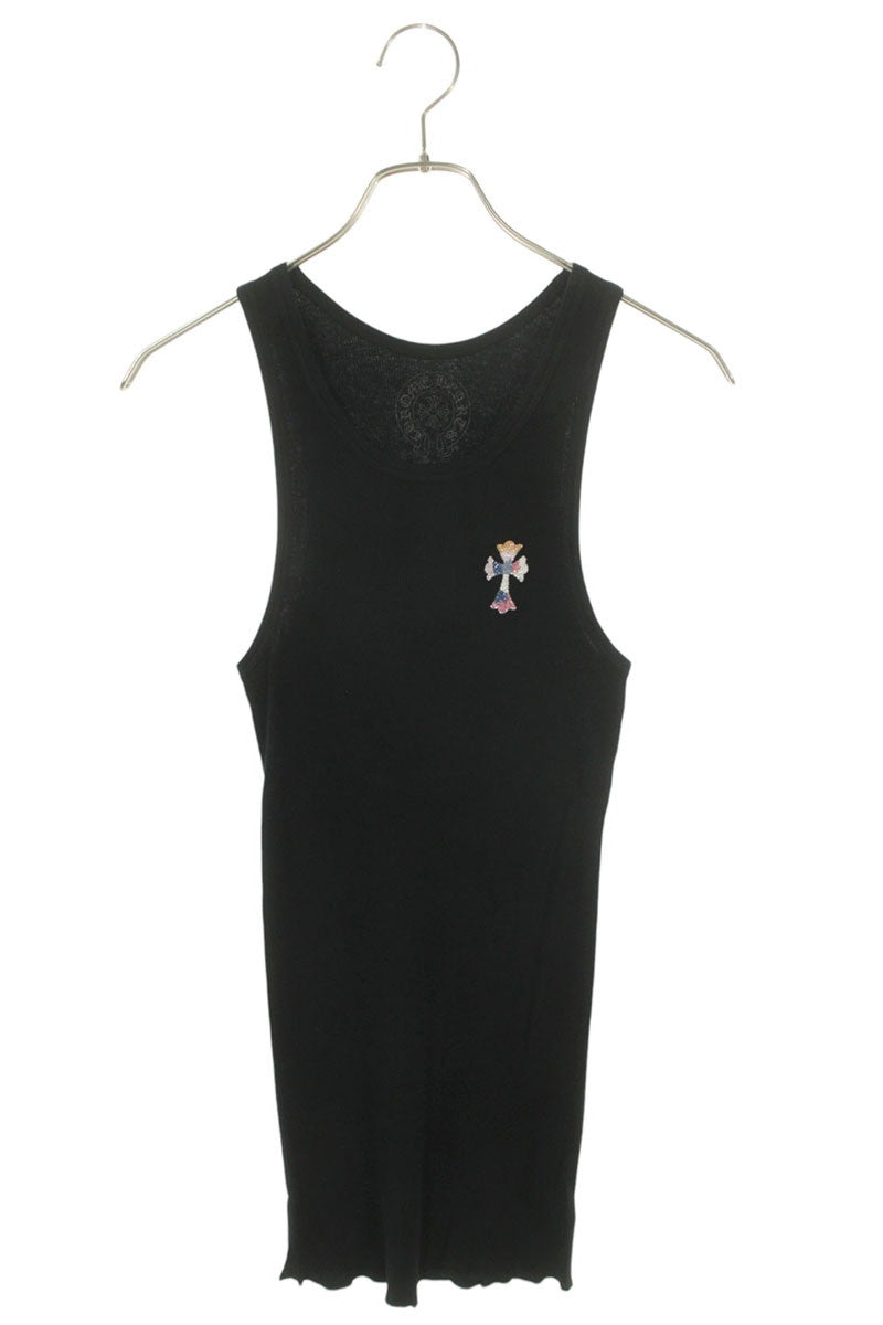Chrome Hearts RIB TANK Beaded Tank Top Black Size M