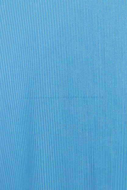 Vintage Pleats Please Blue Pleated Polyester Tank Top Size 3
