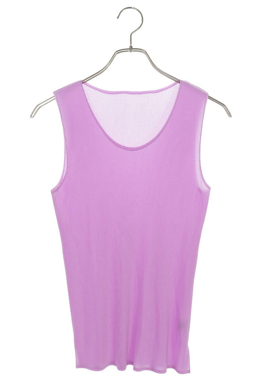 Vintage Pleats Tank Top Purple Size 3