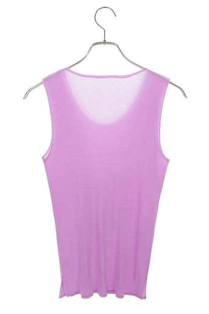 Vintage Pleats Tank Top Purple Size 3